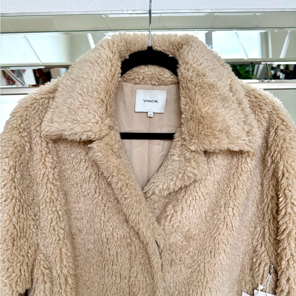 NWT - Vince Teddy Shearling Jacket - Picture 4 of 14
